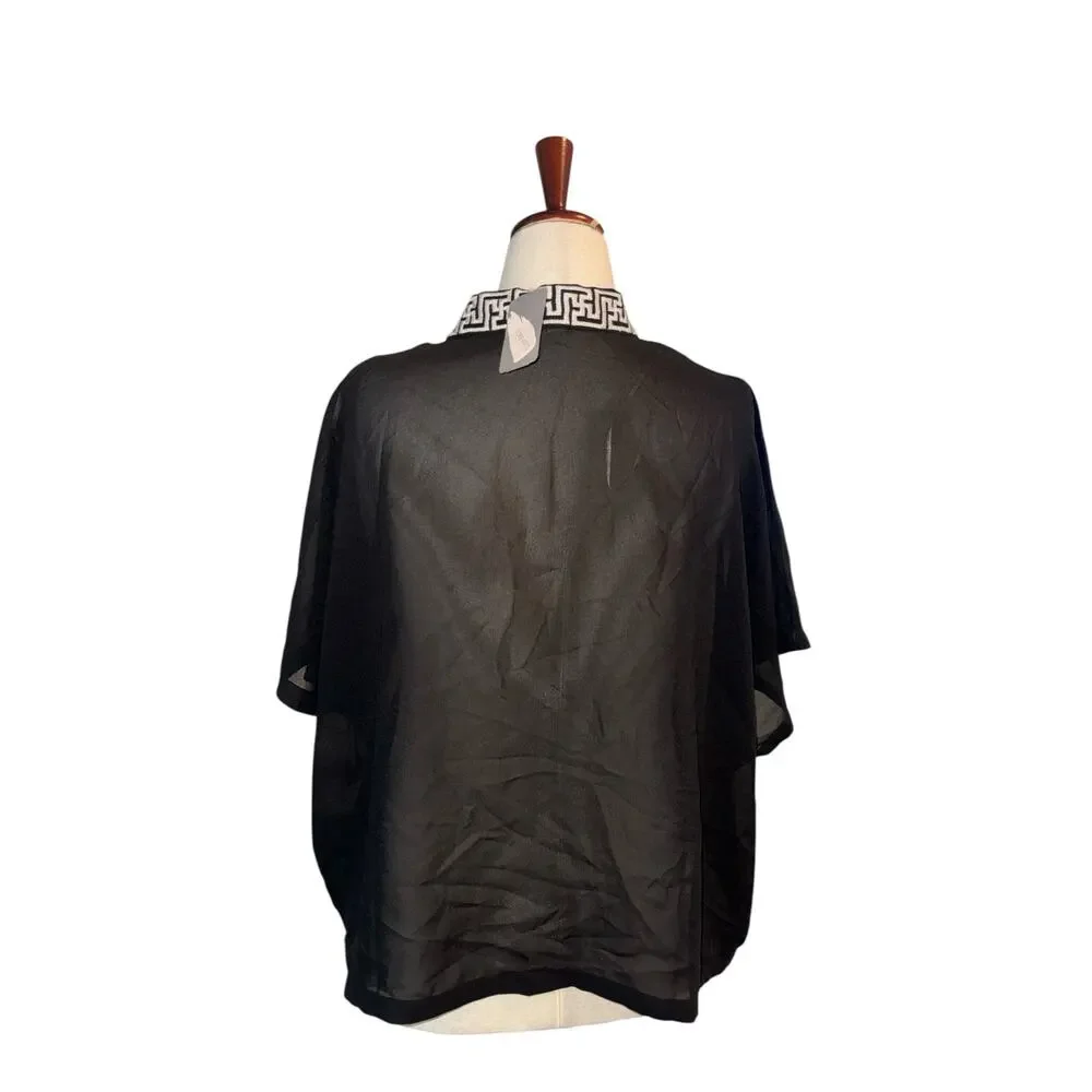 Forever 21 boho asymmetrical sheer oversized shrug XS - NWT - Picture 7 of 8